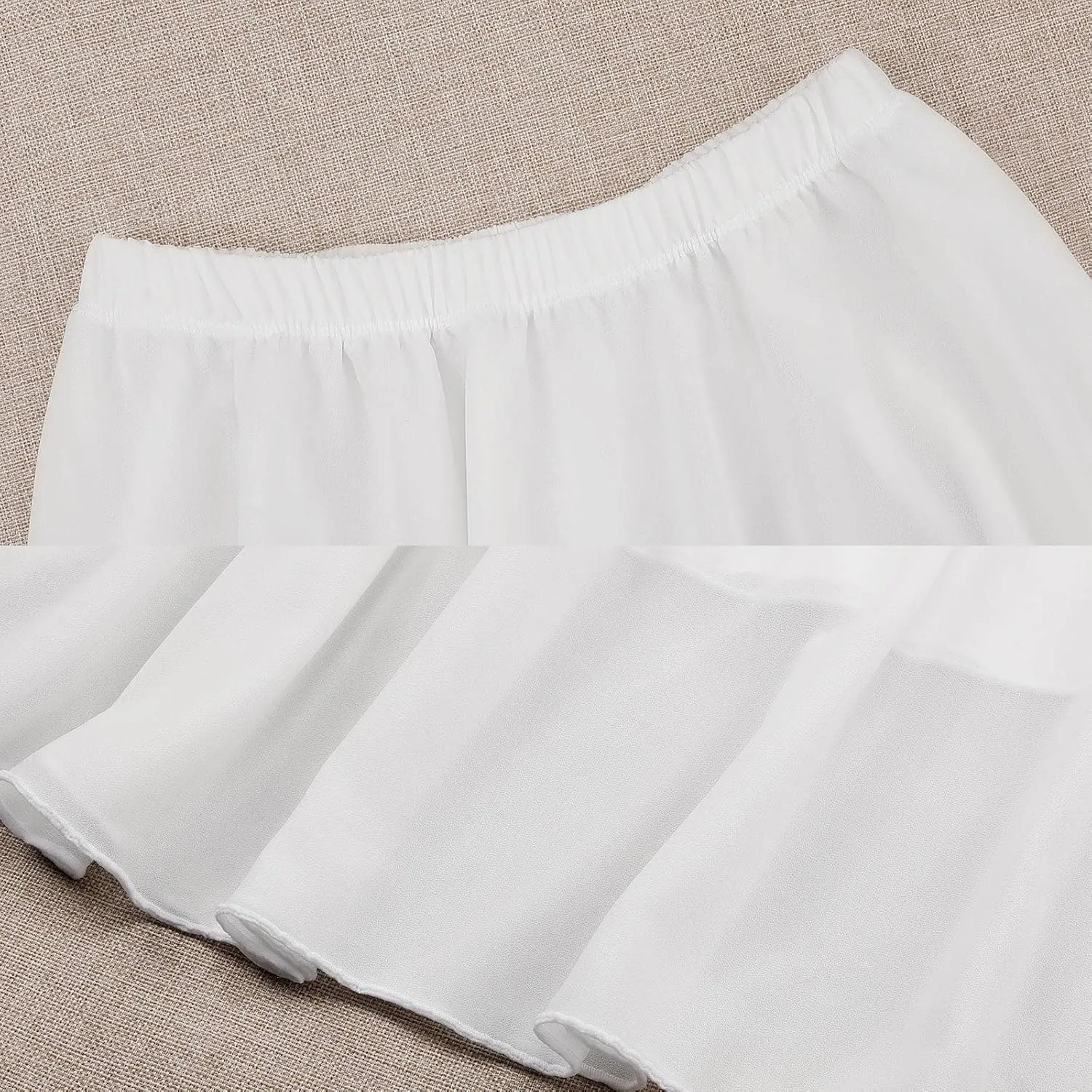 Women's A-Line Elastic Waist Polyester Spandex Midi Skirt
