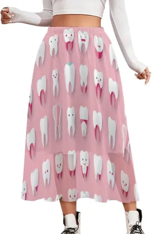 Women's A-Line Midi Skirt Chiffon Skirt Flowy Maxi Skirts