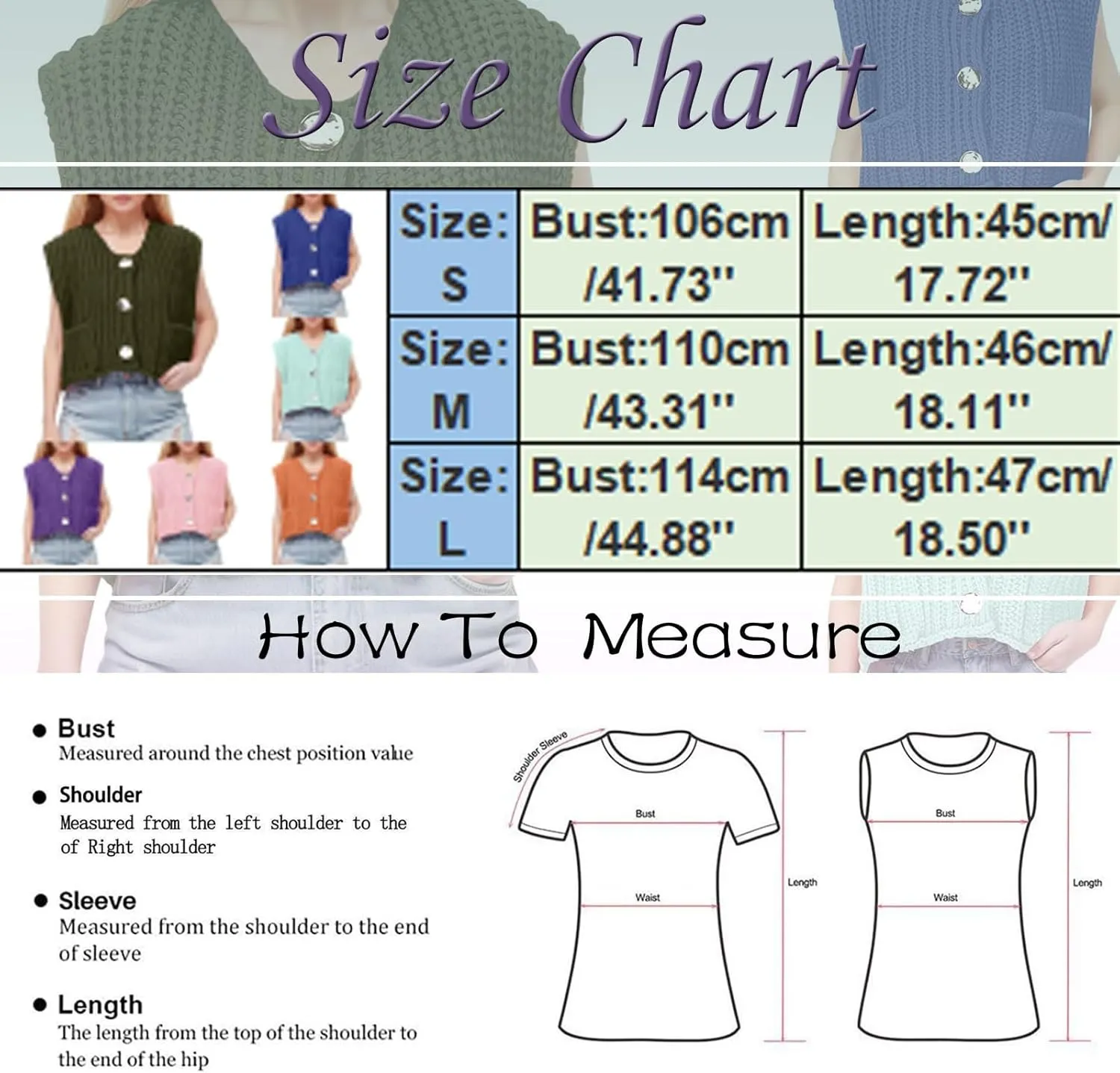 Womens Crochet Chunky Knit Tank Top Sleeveless Button Down Trendy Casual Crop Tops Cardigan Sweater Vest with Pockets