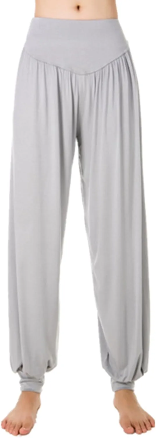Women's Elastic Soft Modal Yoga Sports Pants Dance Harem Pants