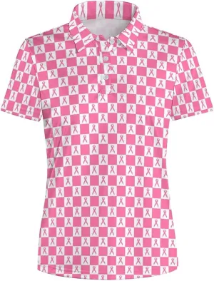 Womens Golf Shirt Short Sleeve V Neck Polo Shirt Moisture Wicking Polo Shirt Quick Dry Tennis Polo Shirt