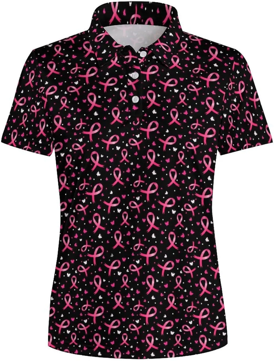 Womens Golf Shirt Short Sleeve V Neck Polo Shirt Moisture Wicking Polo Shirt Quick Dry Tennis Polo Shirt