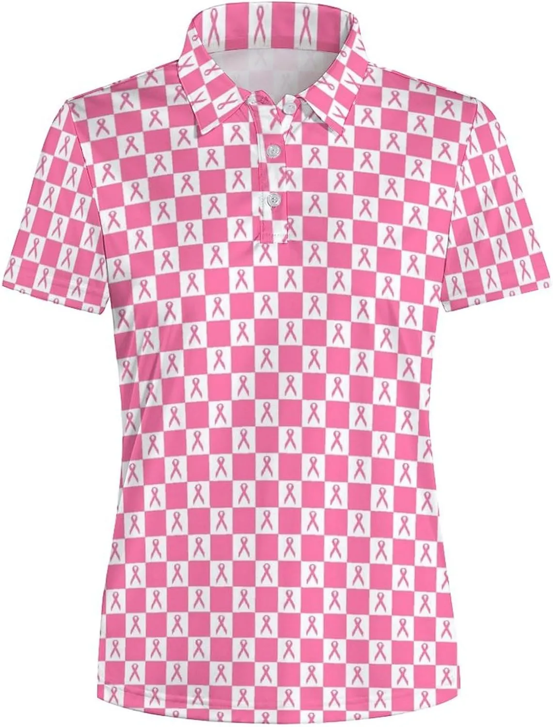 Womens Golf Shirt Short Sleeve V Neck Polo Shirt Moisture Wicking Polo Shirt Quick Dry Tennis Polo Shirt