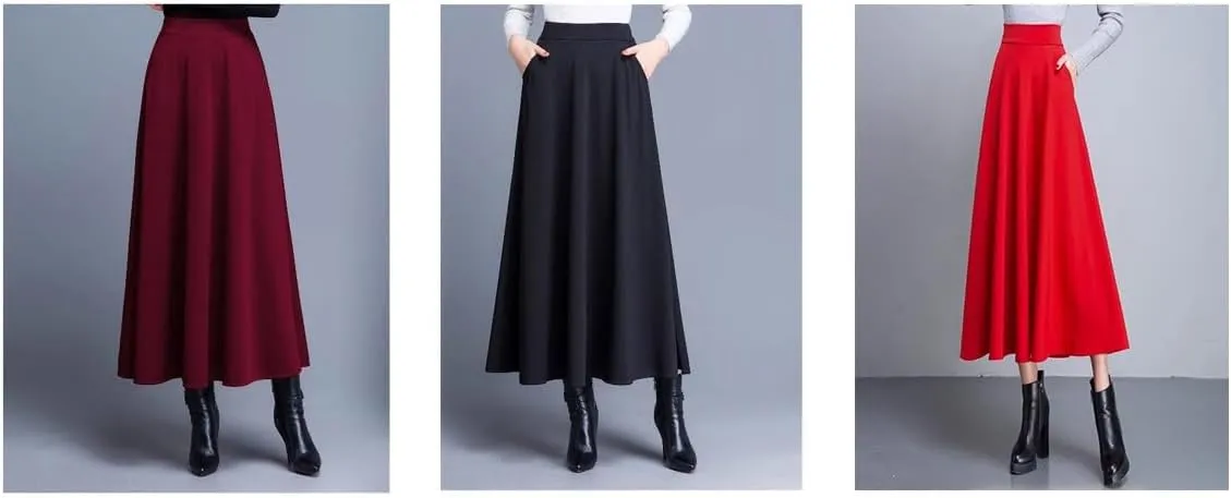 Women's Long Dresses Summer Korean Fit A-Line Skirt
