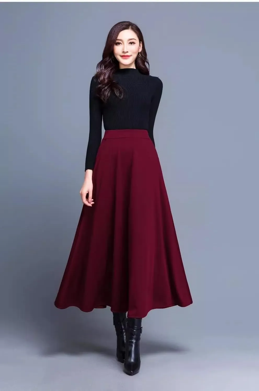 Women's Long Dresses Summer Korean Fit A-Line Skirt