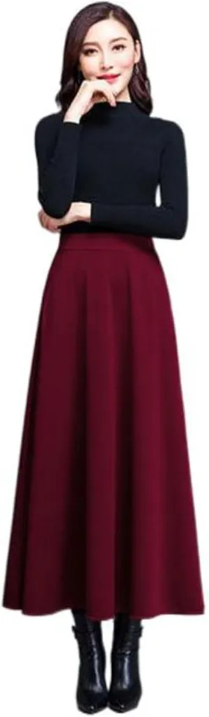 Women's Long Dresses Summer Korean Fit A-Line Skirt