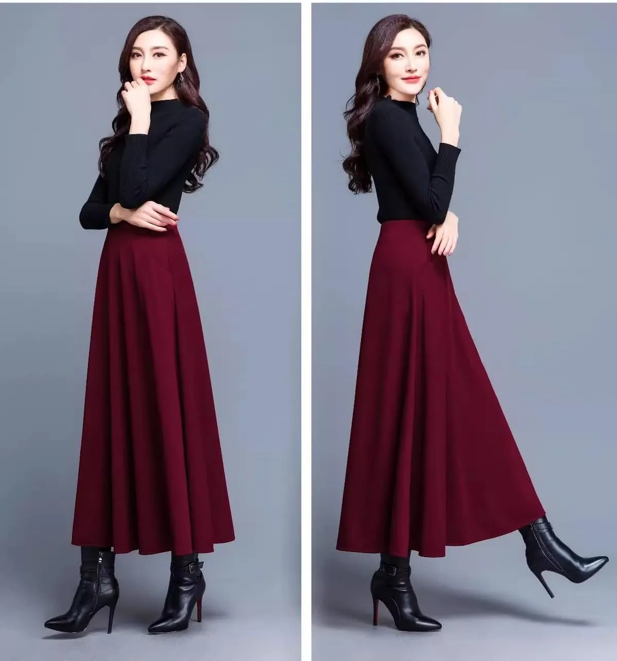 Women's Long Dresses Summer Korean Fit A-Line Skirt