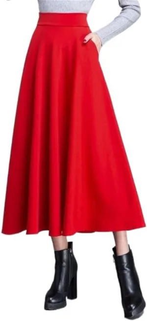 Women's Long Dresses Summer Korean Fit A-Line Skirt