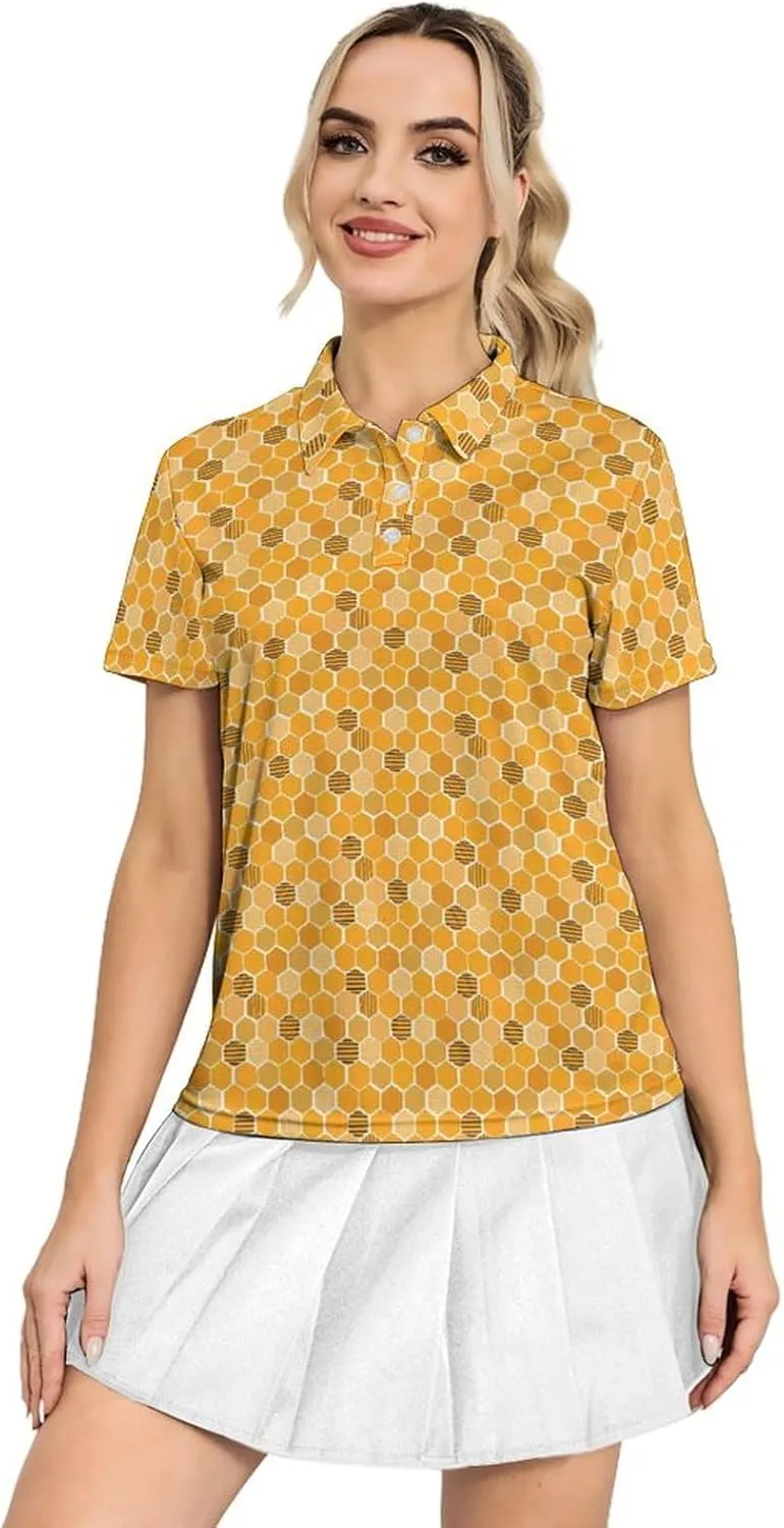 Womens Polo Shirt Performance Moisture Wicking Golf Shirt Short Sleeve Polo Shirt Dry Fit Tennis Polo Shirt