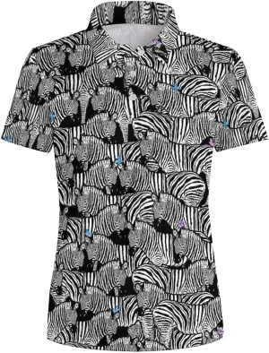 Women's Polo Shirt Short Sleeve Golf Shirt Dry Fit Moisture Wicking Collared Tennis Shirt Ladies Golf Shirt