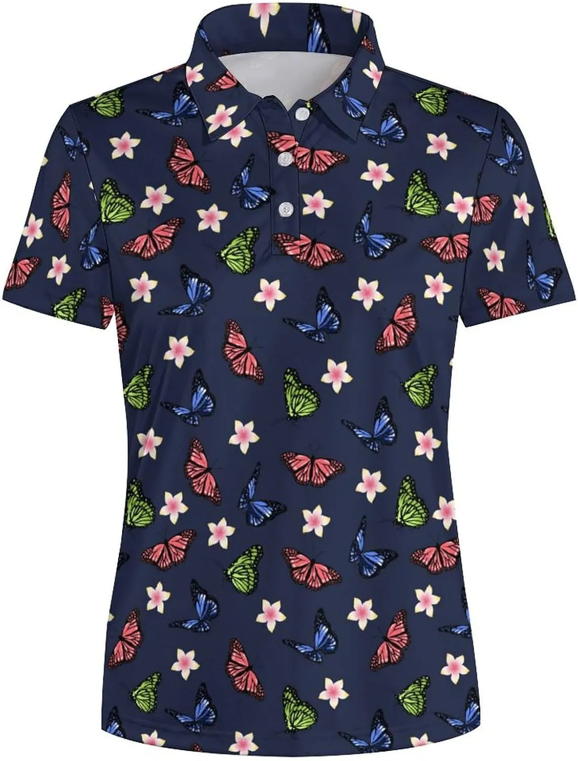Women's Polo Shirt Short Sleeve Golf Shirt Dry Fit Moisture Wicking Collared Tennis Shirt Ladies Golf Shirt