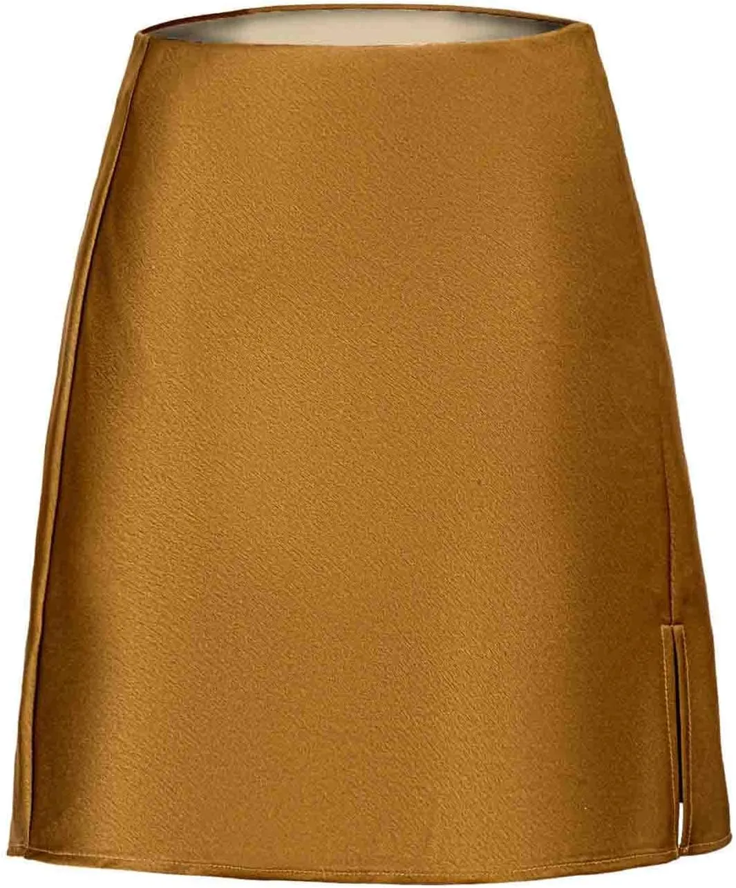 Women's Satin Split Slit Mini Skirt High Waisted Elastic Waist Sexy A-Line Silk Soft Elegant Short Skirts 2025