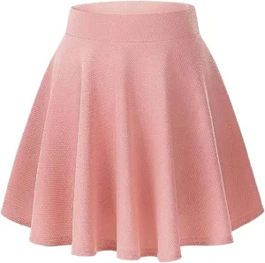 Women's Short Skirt Summer Casual Pleated Short A-Line Skirt
