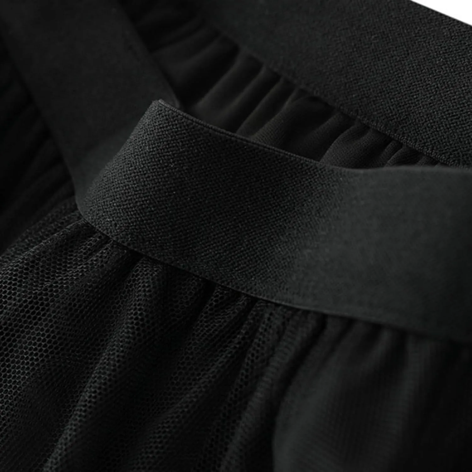 Women's Tulle Skirt High Waist A-line Pleated Midi Skirt