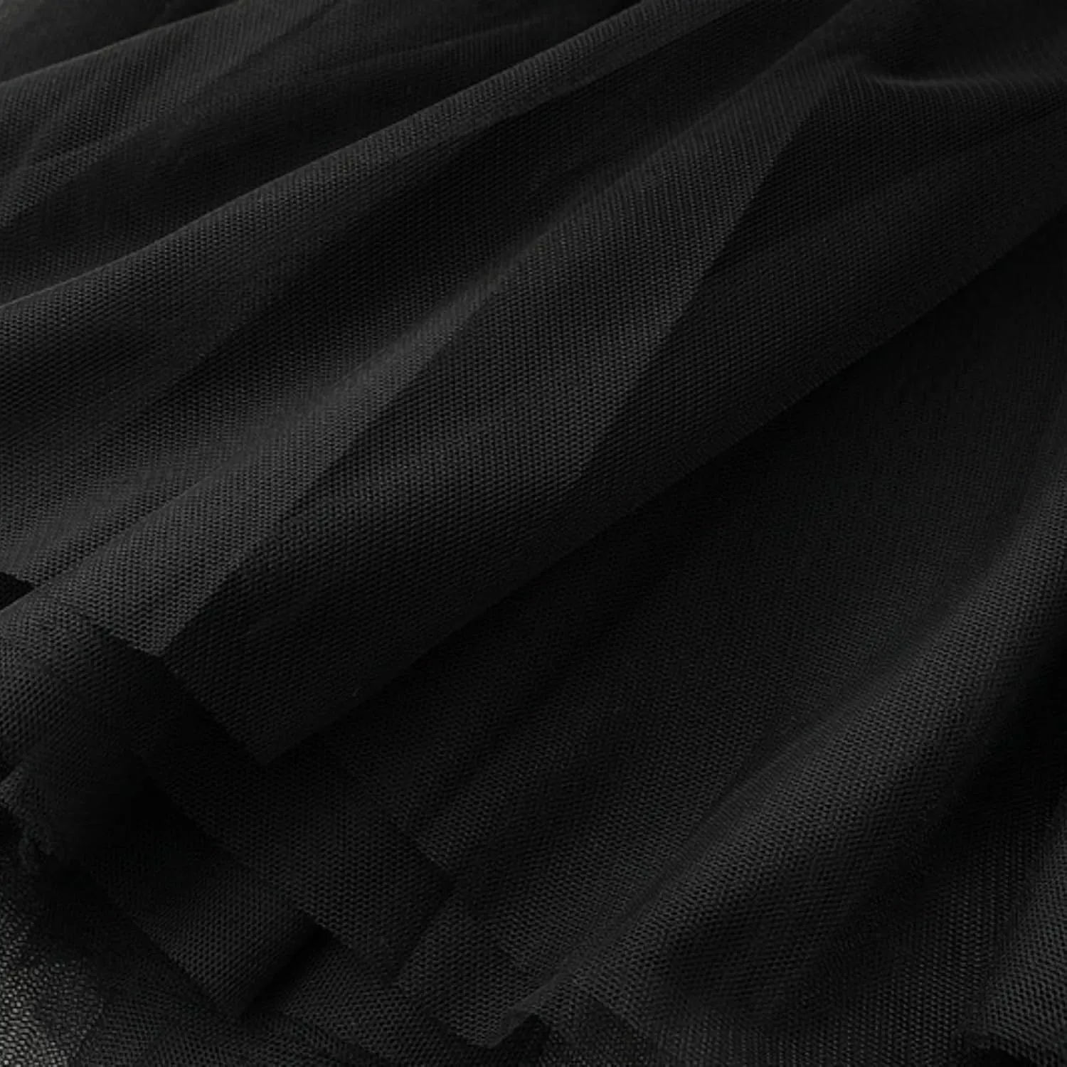 Women's Tulle Skirt High Waist A-line Pleated Midi Skirt