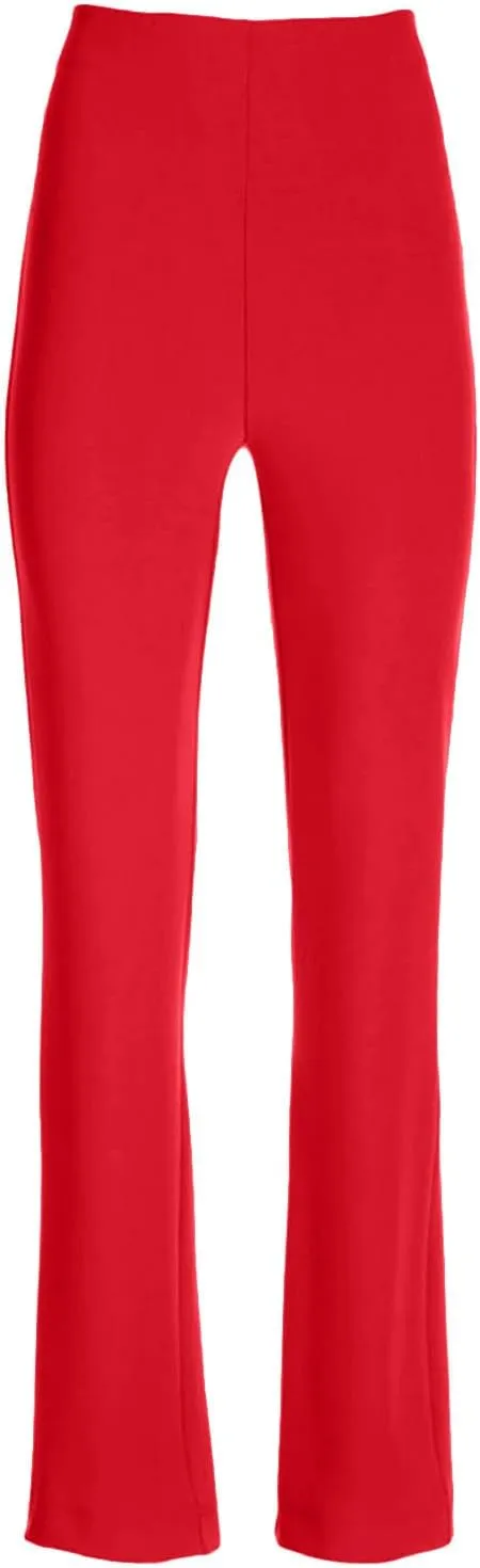 Women's Work Pants Dress Business Casual Pants with Pockets Pull On Office Dress Pants High Elastic Waist Trousers