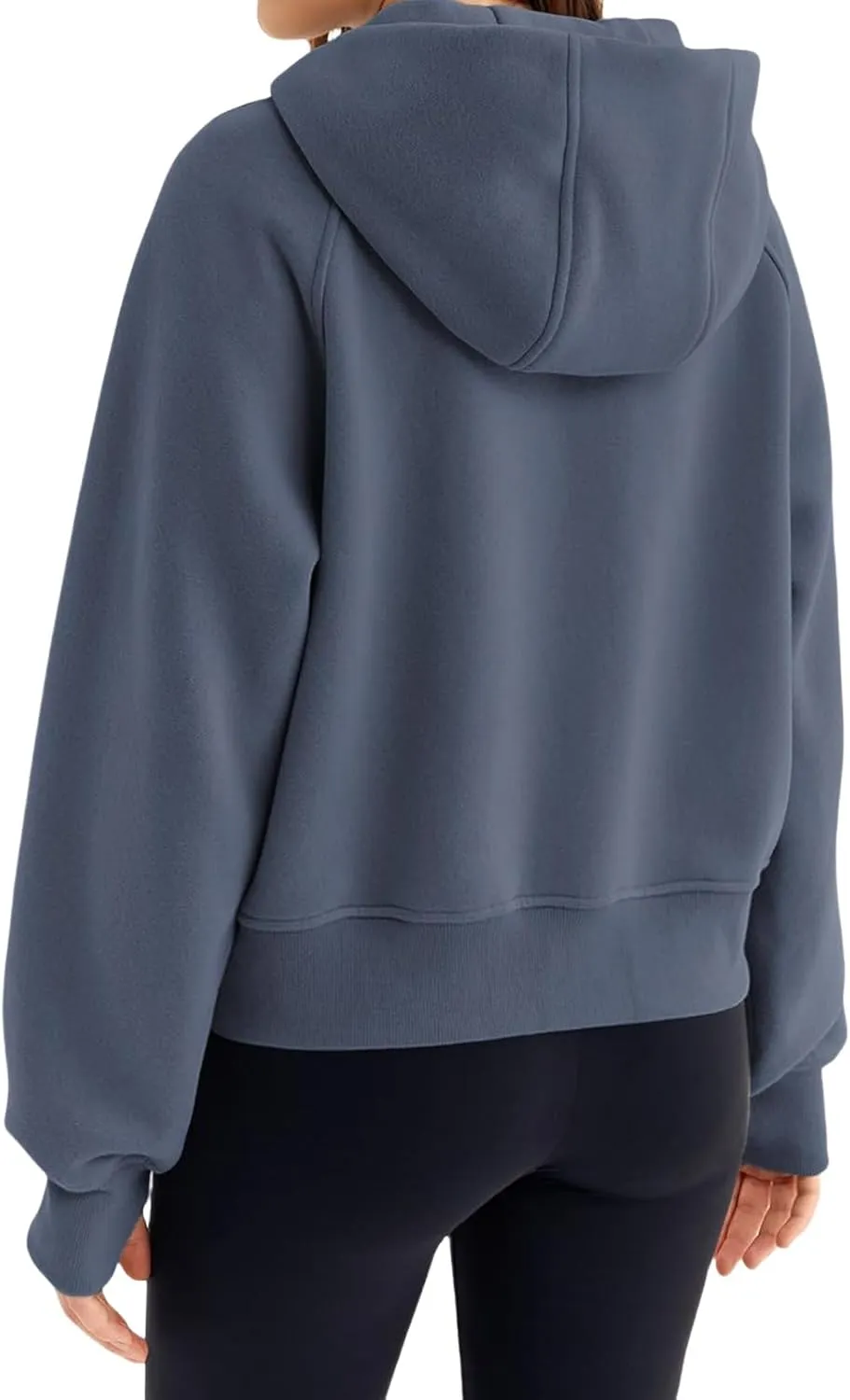 Womens Zip Up Hoodies Fleece Jackets Oversized Sweatshirts Fashion Cropped Hoodie Y2k Fall Outfits Casual Tops Pockets