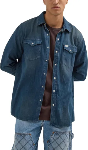 Wrangler Men's Long Sleeve Denim Shirt