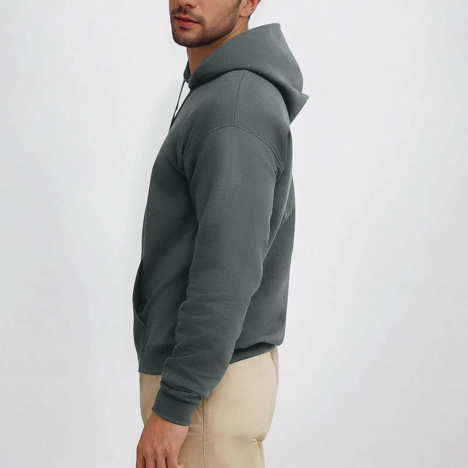 Xiaojmake Fleece Hoodies Pullover for Men Men's Hooded Gym Sweatshirts Long Sleeve Casual Cotton Hoodie Solid with Pockets