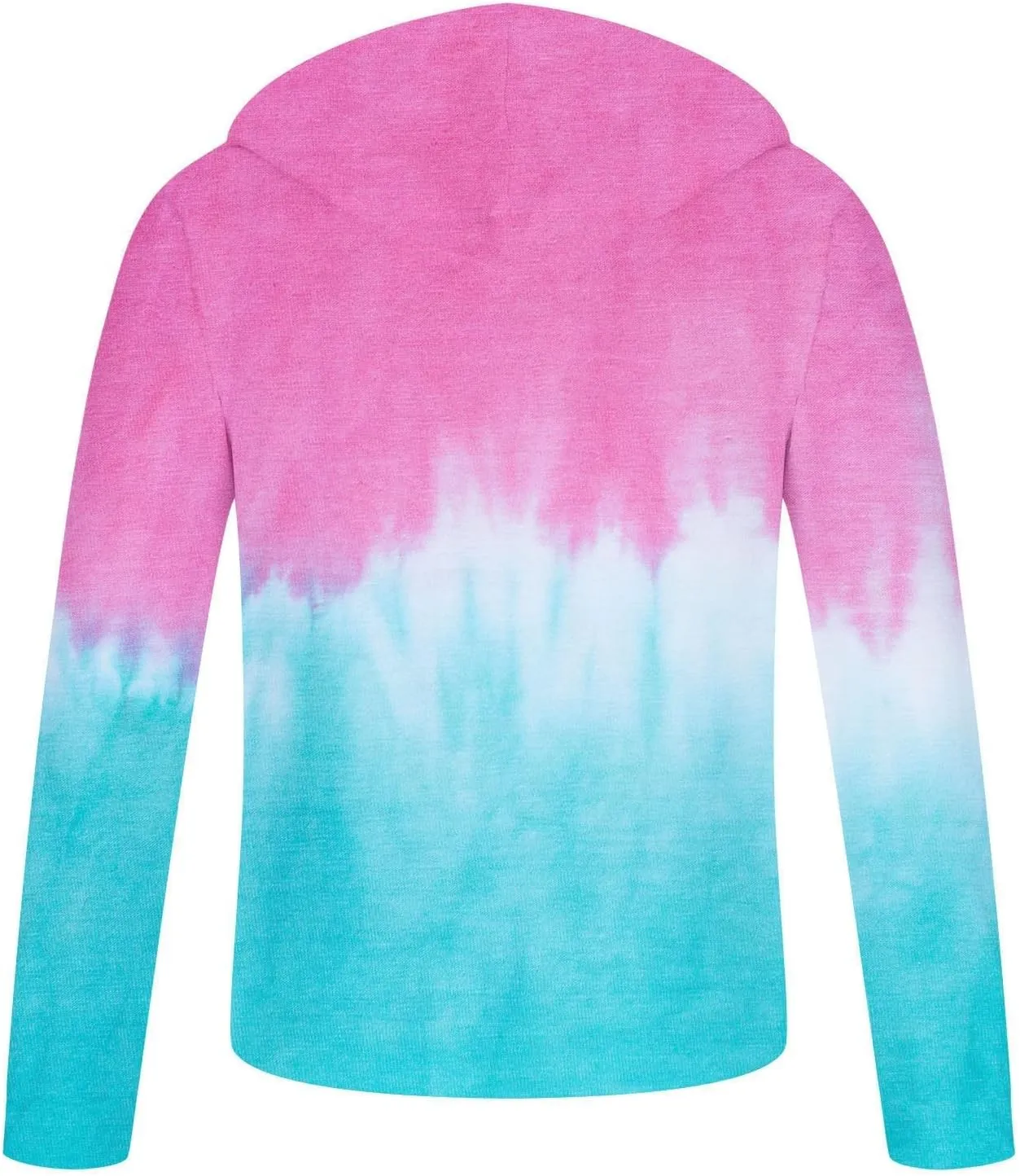 Ymosrh Men's Hoodies Zip Up Fashion Casual Zipper Gradient Tie-Dye Print With Hooded Sweatshirt Jacket Hoodies, XL-6XL