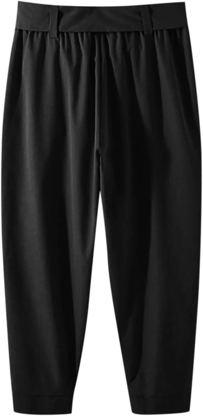 Ymosrh Men's Pants Cropped Slim Fit Dress Pants Tapered Ankle Casual Dress Pants Suit Men's, S-3XL