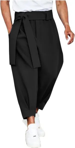Ymosrh Men's Pants Cropped Slim Fit Dress Pants Tapered Ankle Casual Dress Pants Suit Men's, S-3XL