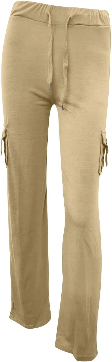 Yoga Flare Leggings for Women High Waisted Yoga Casual Pants Workout Leggings Cargo with Pockets Bootcut Yoga Pants