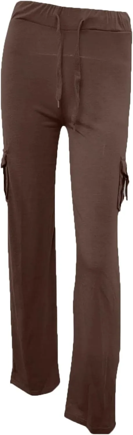 Yoga Flare Leggings for Women High Waisted Yoga Casual Pants Workout Leggings Cargo with Pockets Bootcut Yoga Pants