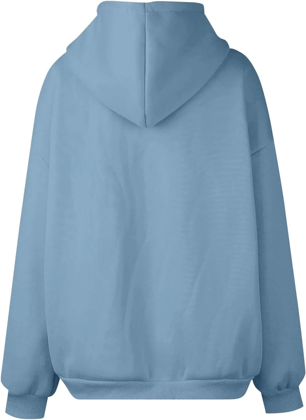 Zip Up Hoodies for Women 2024 Fall Winter Oversized Sweatshirt Fleece Lined Jacket Casual Warm Outfit with Pockets