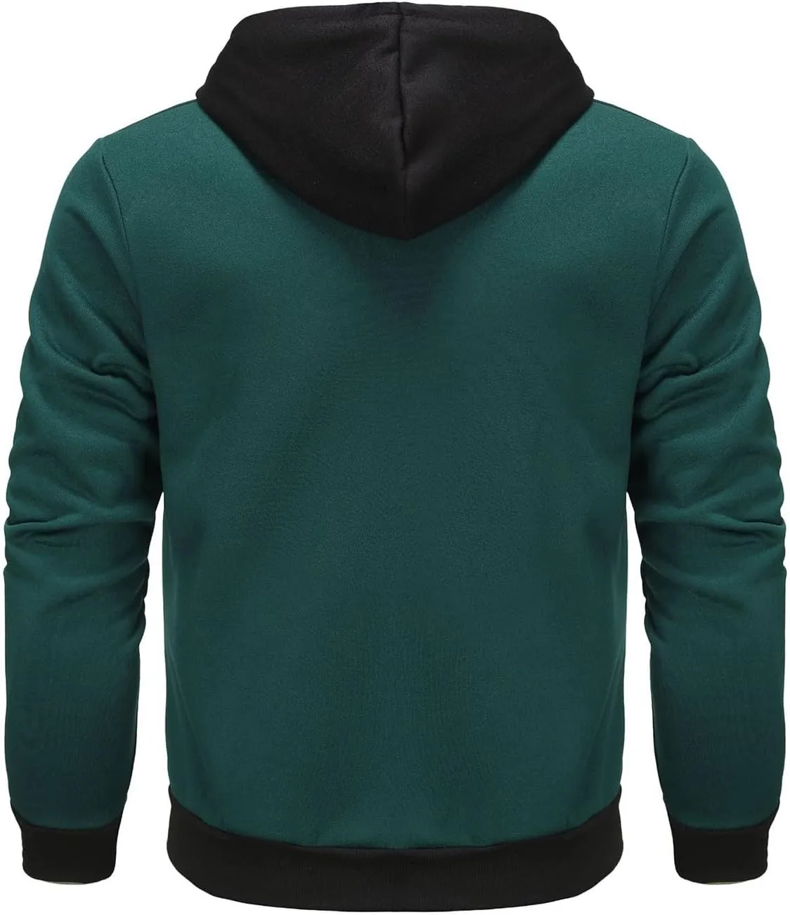 Zip Up Jacket Hoodie for Men Slim Fit Lightweight Hoodie With Pocket Long Sleeve Full-Zip Hooded Sweatshirt Jacket